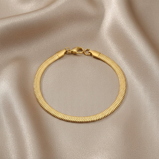 Women's Stainless Steel Gold Plated Bracelet