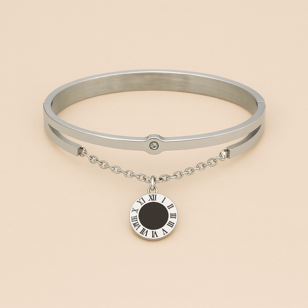 Roman Sunburst Charm Bracelet- Gold Plated