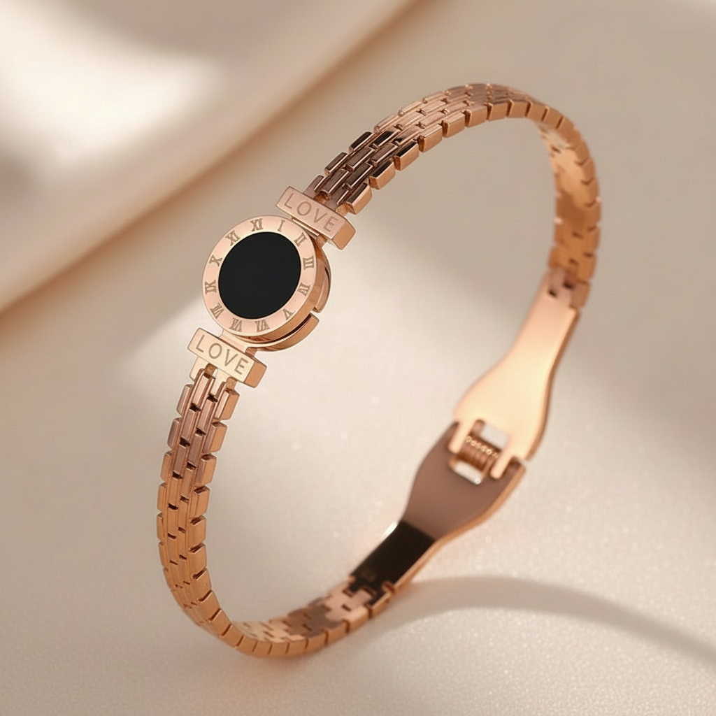 Minimalist Love Disc Bracelet