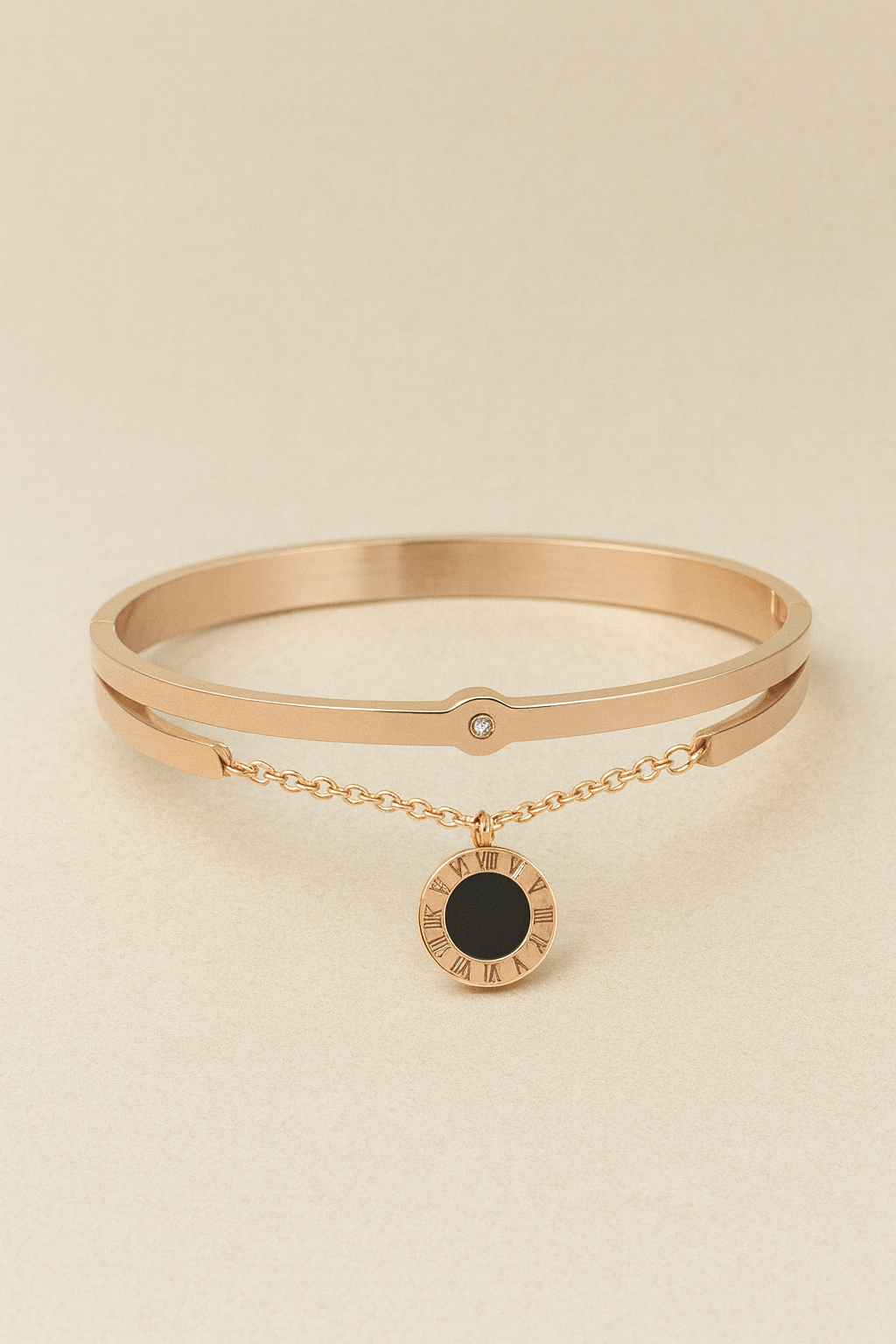 Roman Sunburst Charm Bracelet- Gold Plated