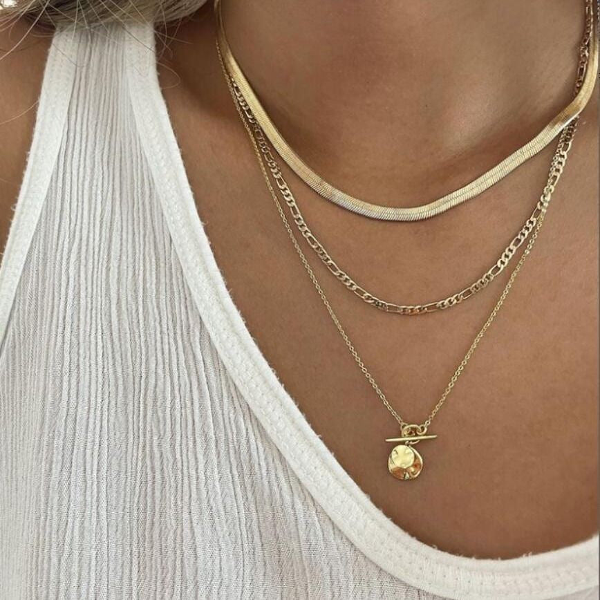 Retro Multi-Layer Snake Chain Necklace