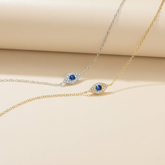 Devil’s Eye Sterling Silver Zircon Bracelet