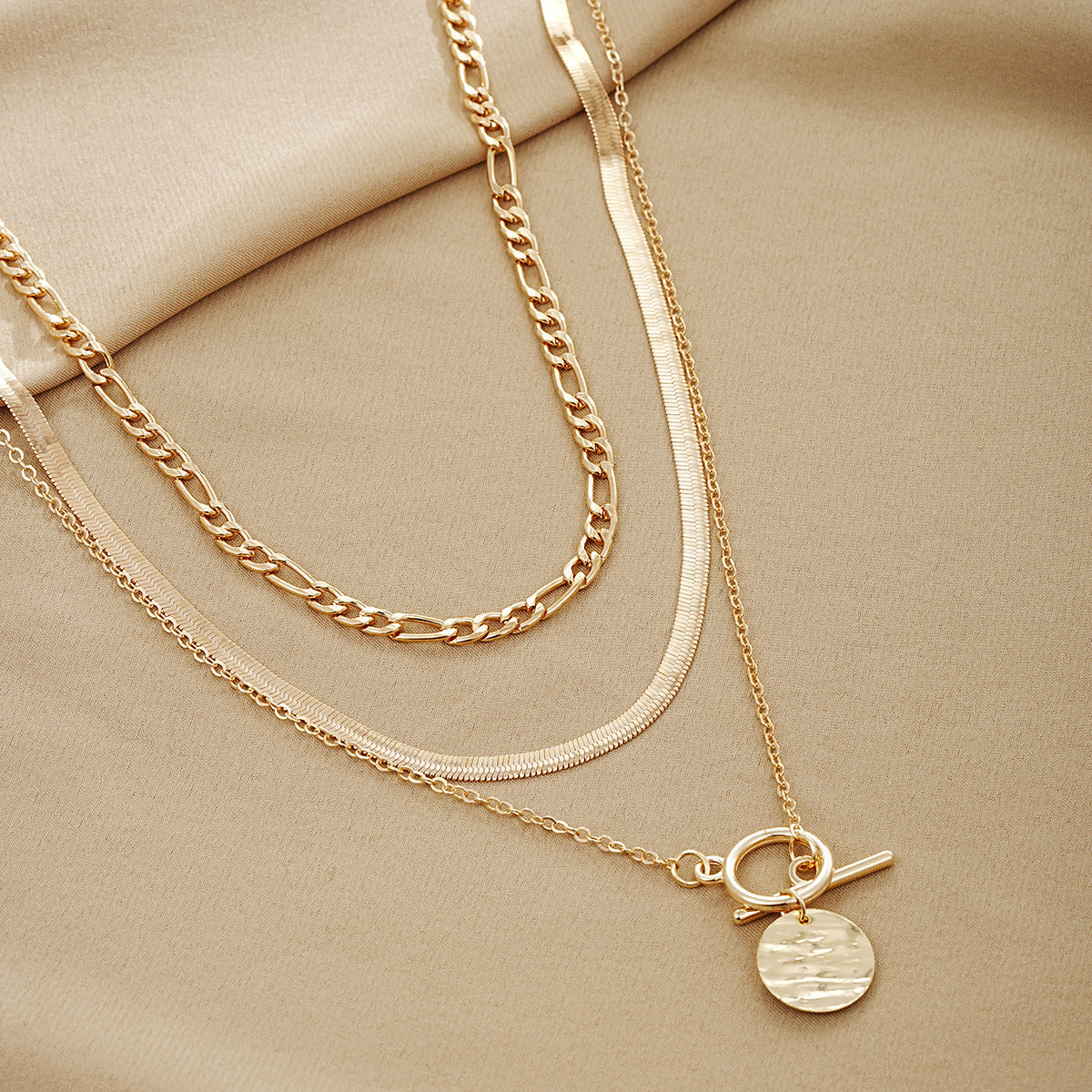 Retro Multi-Layer Snake Chain Necklace