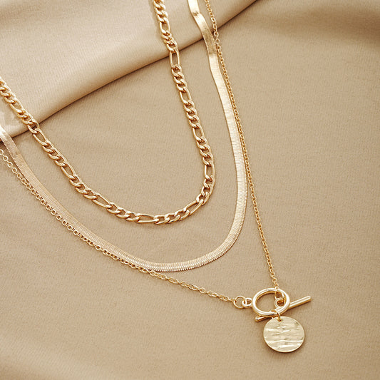 Retro Multi-Layer Snake Chain Necklace