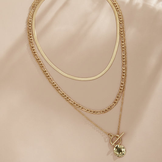 Retro Multi-Layer Snake Chain Necklace